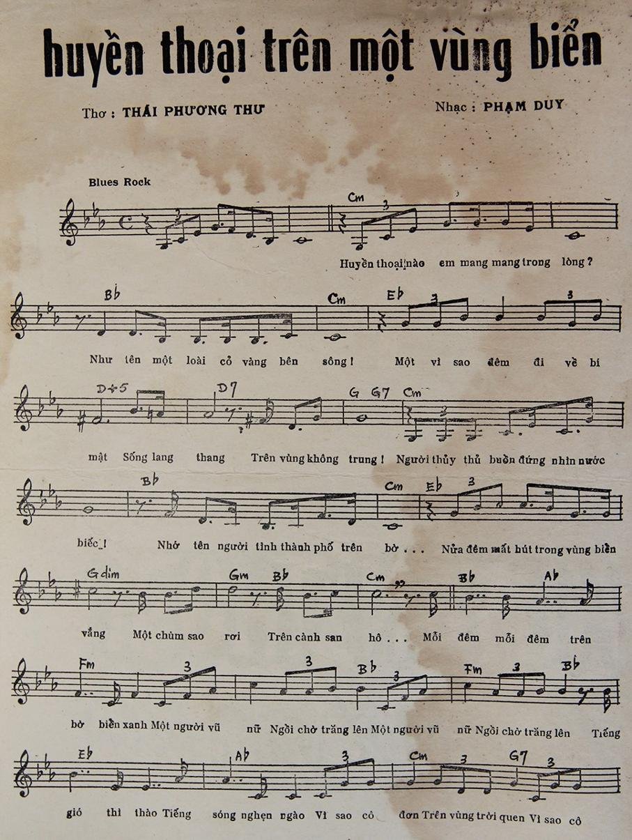 Sheet nhạc Huyền Thoại Trên Một Vùng Biển